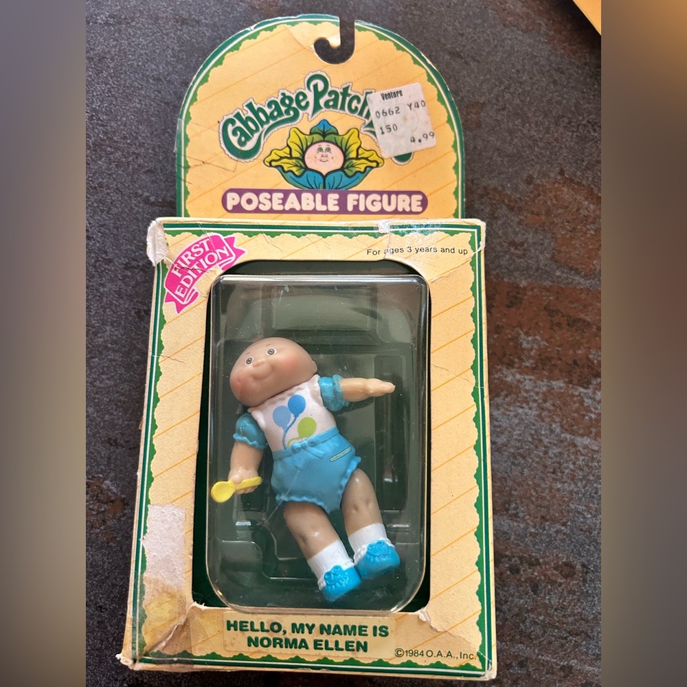 1984 Rare Cabbage Patch Kids Norma Ellen Doll New in Box 1st Edition Collectors